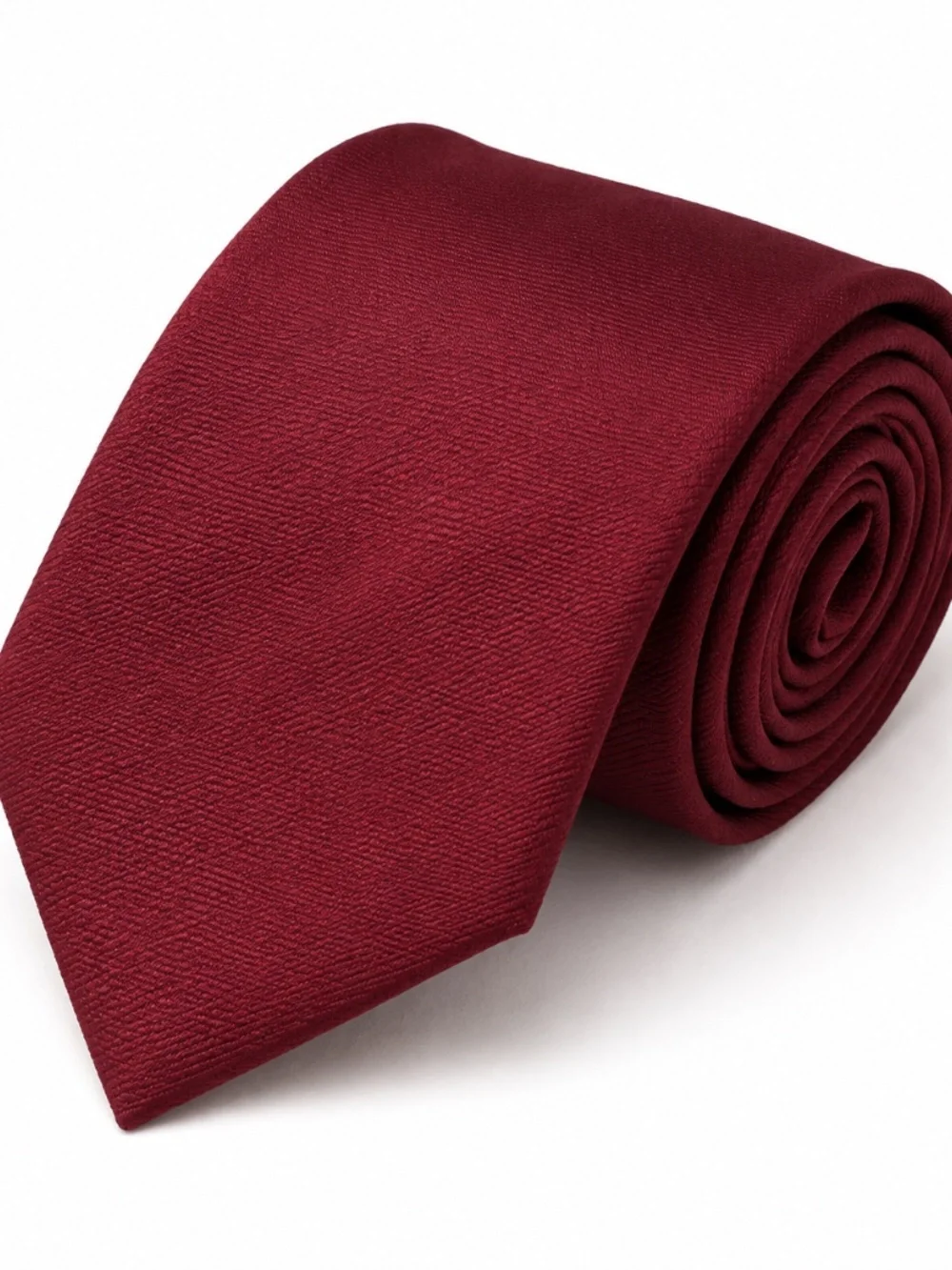 Savile Row Men’s Red Tie 4” x 58” Classic Woven Necktie Business Formal